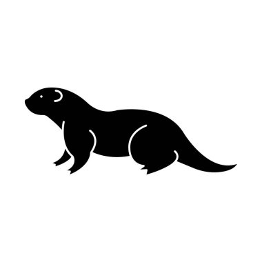 Kolayca değiştirilebilen veya düzenlenebilen Otte izole edilmiş Vektör simgesi