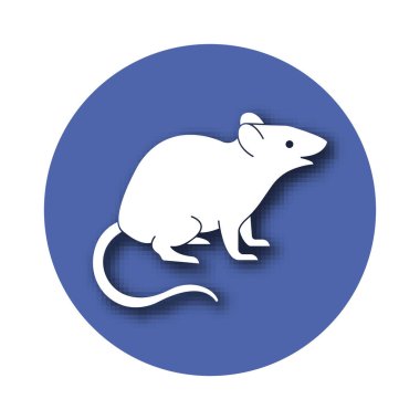 Kolayca değiştirilebilen veya düzenlenebilen Fare İzole Vektör simgesi