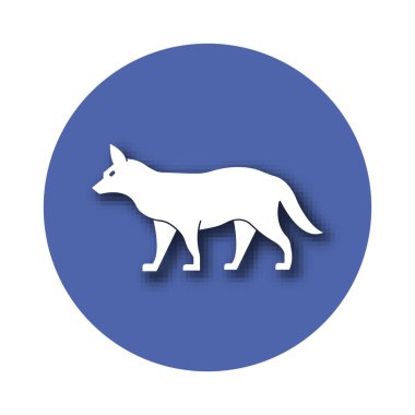 Kolayca değiştirilebilen ya da düzenlenebilen Tilki İzole Vektör simgesi