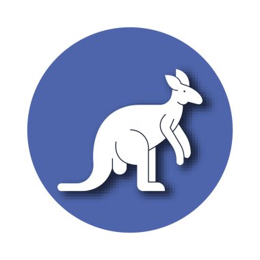 Kolayca değiştirilebilen ya da düzenlenebilen hayvan izole edilmiş Vektör simgesi