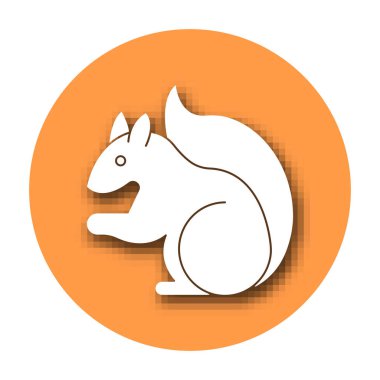 Sciuridae İzole Vektör simgesi kolayca değiştirilebilir ya da düzenlenebilir