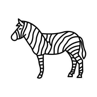 Kolayca değiştirilebilen ya da düzenlenebilen hayvan izole edilmiş Vektör simgesi