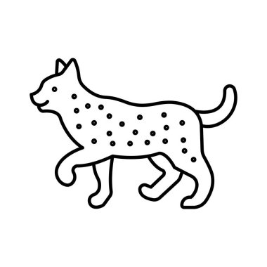 Kolayca değiştirilebilen ya da düzenlenebilen Kedi İzole Vektör simgesi