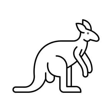 Kolayca değiştirilebilen ya da düzenlenebilen hayvan izole edilmiş Vektör simgesi