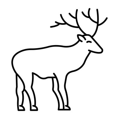 Kolayca değiştirilebilen ya da düzenlenebilen hayvan izole edilmiş Vektör simgesi