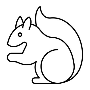 Sciuridae İzole Vektör simgesi kolayca değiştirilebilir ya da düzenlenebilir