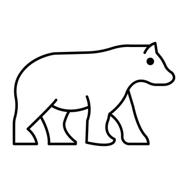 Kolayca değiştirilebilen ya da düzenlenebilen Ayıcık İzole Vektör simgesi