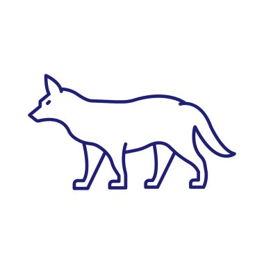 Kolayca değiştirilebilen ya da düzenlenebilen Tilki İzole Vektör simgesi