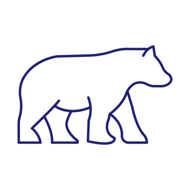 Kolayca değiştirilebilen ya da düzenlenebilen Ayıcık İzole Vektör simgesi