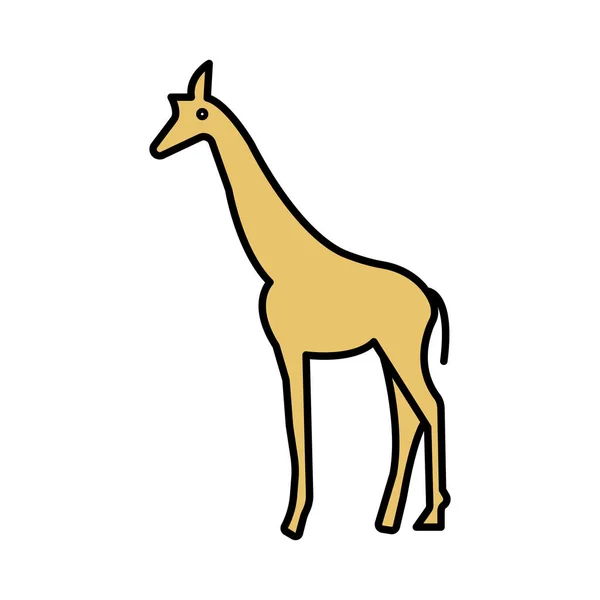 Giraffe Isoliertes Vektorsymbol Das Leicht Verändert Oder Bearbeitet Werden Kann — Stockvektor