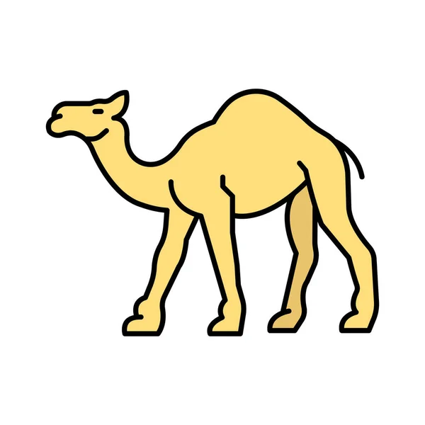 Isolée Camel Icône Vectorielle Qui Peut Être Facilement Modifiée Éditée — Image vectorielle