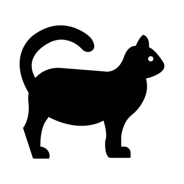 Cat Isolated Vector Icon Can Easily Modified Edited — Stock Vector