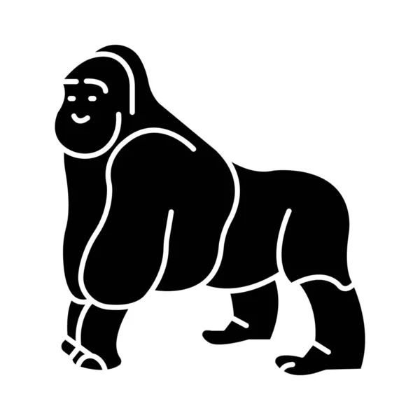 Chimp Isolated Vector Icon Can Easily Modified Edited — Stock Vector