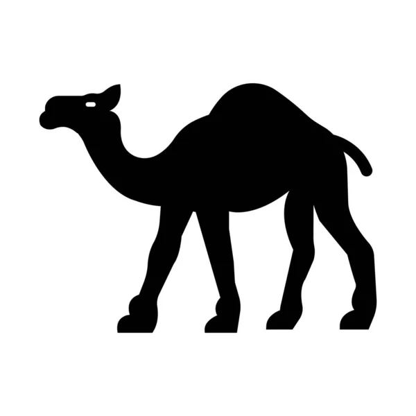 Camel Μεμονωμένο Εικονίδιο Διάνυσμα Που Μπορεί Εύκολα Τροποποιηθεί Επεξεργαστεί — Διανυσματικό Αρχείο