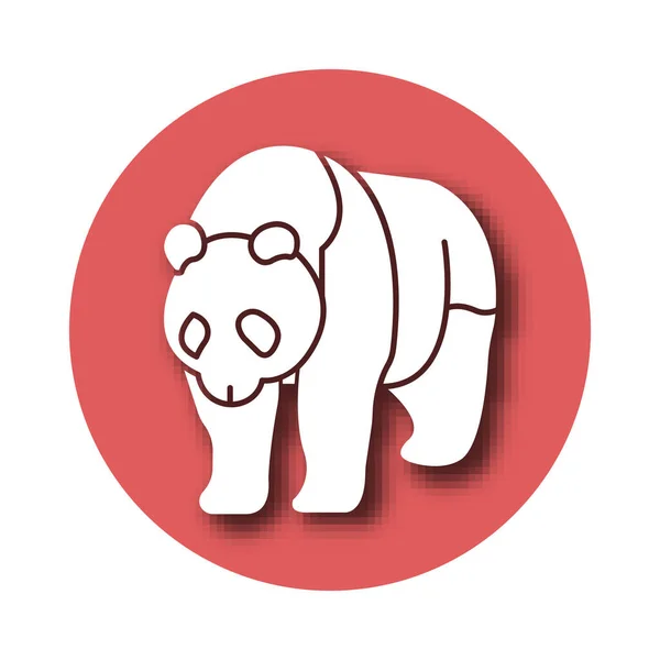 Ikona Panda Isolated Vector Którą Można Łatwo Zmodyfikować Lub Edytować — Wektor stockowy
