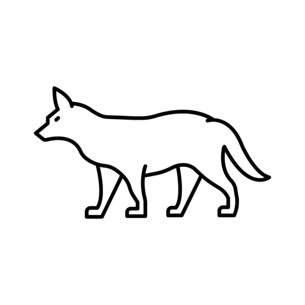 Fox Isolated Vector Icon Can Easily Modified Edited — Stock Vector