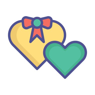 Hediye kutuları izole edilmiş vektör simgesi kolayca değiştirilebilir ya da düzenlenebilir