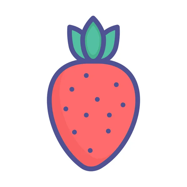 Изолированная Иконка Strawberry Isolated Vector Которую Можно Легко Модифицировать Настроить — стоковый вектор