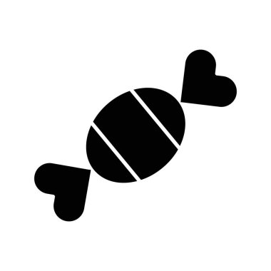 Kolayca değiştirilebilen ya da düzenlenebilen izole edilmiş şeker ikonu