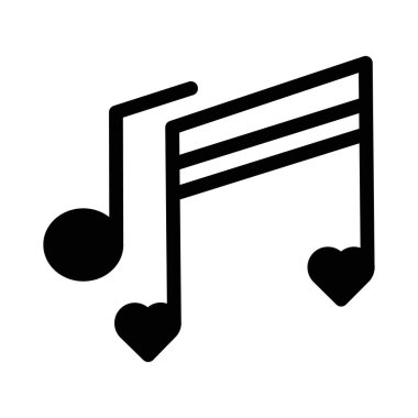 Romantik şarkı Kolayca değiştirilebilir ya da düzenlenebilir Vector simgesi