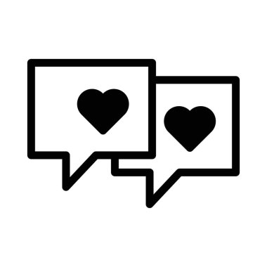 Kolayca değiştirilebilen ya da düzenlenebilen Sohbet kutusu izole edilmiş Vektör simgesi