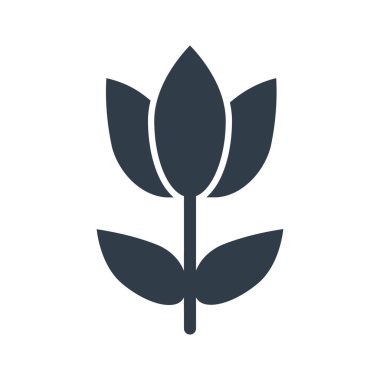 Kolayca değiştirilebilen ya da düzenlenebilen Çiçekler İzole Vektör simgesi