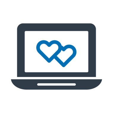 Kalp kağıdı izole edilmiş vektör simgesi kolayca değiştirilebilir ya da düzenlenebilir