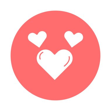 Kolayca değiştirilebilen veya düzenlenebilen Kalpli Vektör simgesi