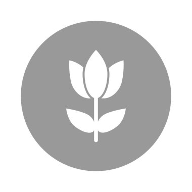 Kolayca değiştirilebilen ya da düzenlenebilen Çiçekler İzole Vektör simgesi