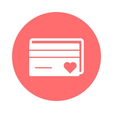 Romantik kart izole edilmiş vektör simgesi kolayca değiştirilebilir ya da düzenlenebilir