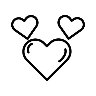 Kolayca değiştirilebilen veya düzenlenebilen Kalpli Vektör simgesi