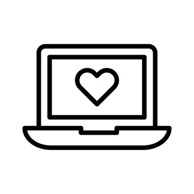 Kolayca değiştirilebilen ya da düzenlenebilen sevgi sohbeti izole edilmiş vektör simgesi