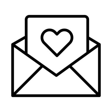 Kolayca değiştirilebilen ya da düzenlenebilen zarf izole edilmiş Vektör simgesi