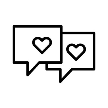 Kolayca değiştirilebilen ya da düzenlenebilen Sohbet kutusu izole edilmiş Vektör simgesi