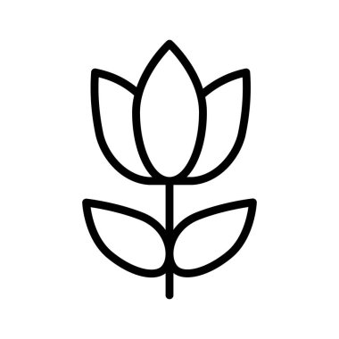 Kolayca değiştirilebilen ya da düzenlenebilen Çiçekler İzole Vektör simgesi