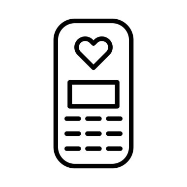 Kalp telsizi izole edilmiş vektör simgesi kolayca değiştirilebilir ya da düzenlenebilir