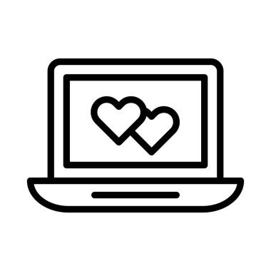 Kalp kağıdı izole edilmiş vektör simgesi kolayca değiştirilebilir ya da düzenlenebilir