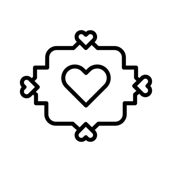 Знак Серцевої Бульбашки Ізольована Піктограма Вектора Яку Можна Легко Змінити — стоковий вектор