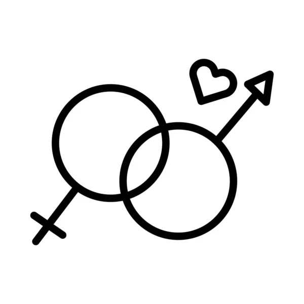 Gender Zeichen Isoliertes Vektorsymbol Das Leicht Geändert Oder Bearbeitet Werden — Stockvektor