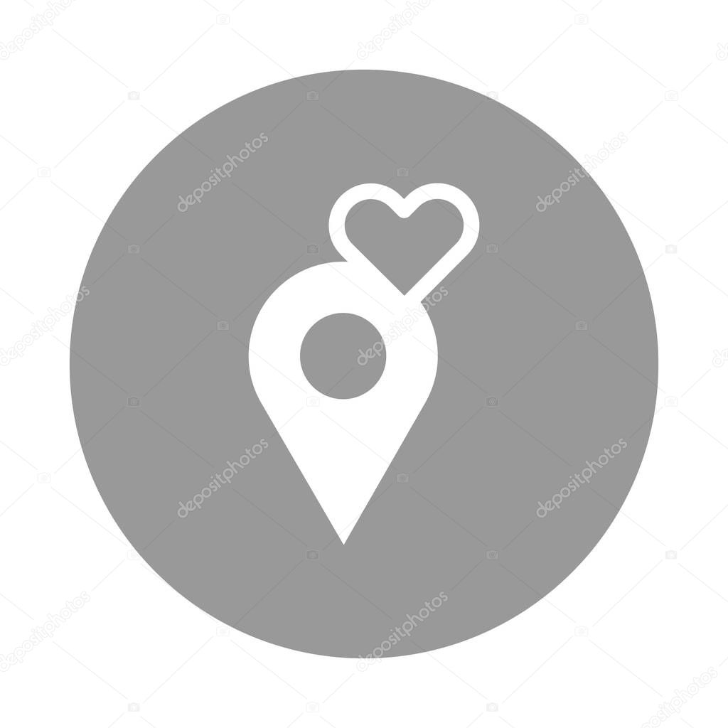 Loving location  Isolated Vector icon that can be easily modified or edited