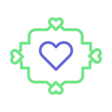 Kalp kabarcığı kalp işareti Kolayca değiştirilebilir ya da düzenlenebilir Vektör simgesi