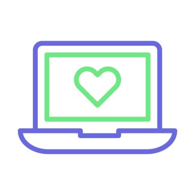 Kolayca değiştirilebilen ya da düzenlenebilen sevgi sohbeti izole edilmiş vektör simgesi