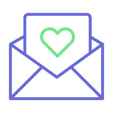 Kolayca değiştirilebilen ya da düzenlenebilen zarf izole edilmiş Vektör simgesi