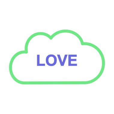 Aşkta kolayca değiştirilebilen ya da düzenlenebilen izole edilmiş vektör simgesi