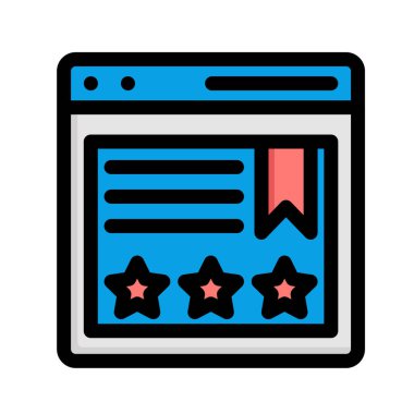 En iyi derecelendirme web sitesi izole edilmiş vektör simgesi kolayca düzenlenebilir ya da düzenlenebilir