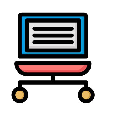 İstemci sunucusu izole edilmiş Vektör simgesi kolayca düzenleyebilir ya da değiştirebilir