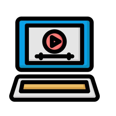 Kolayca düzenleyebilen ya da düzenleyebilen ortam oynatıcı izole edilmiş Vektör simgesi