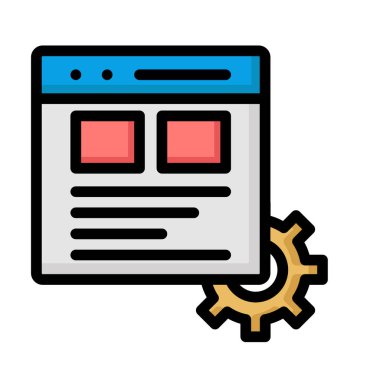 Html izole edilmiş Vektör simgesi kolayca düzenleyebilir ya da değiştirebilir