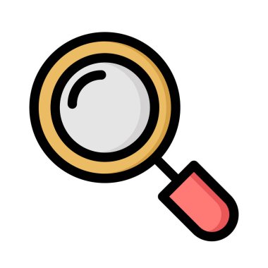 Kolayca düzenleyebilen ve düzenleyebilen Merceklendirilmiş Vektör simgesi