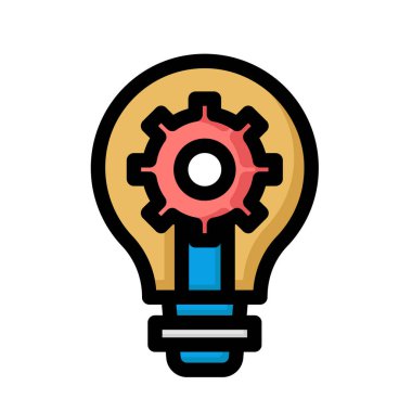 Parlak ampul izole edilmiş Vektör simgesi kolayca düzenleyebilir ya da değiştirebilir